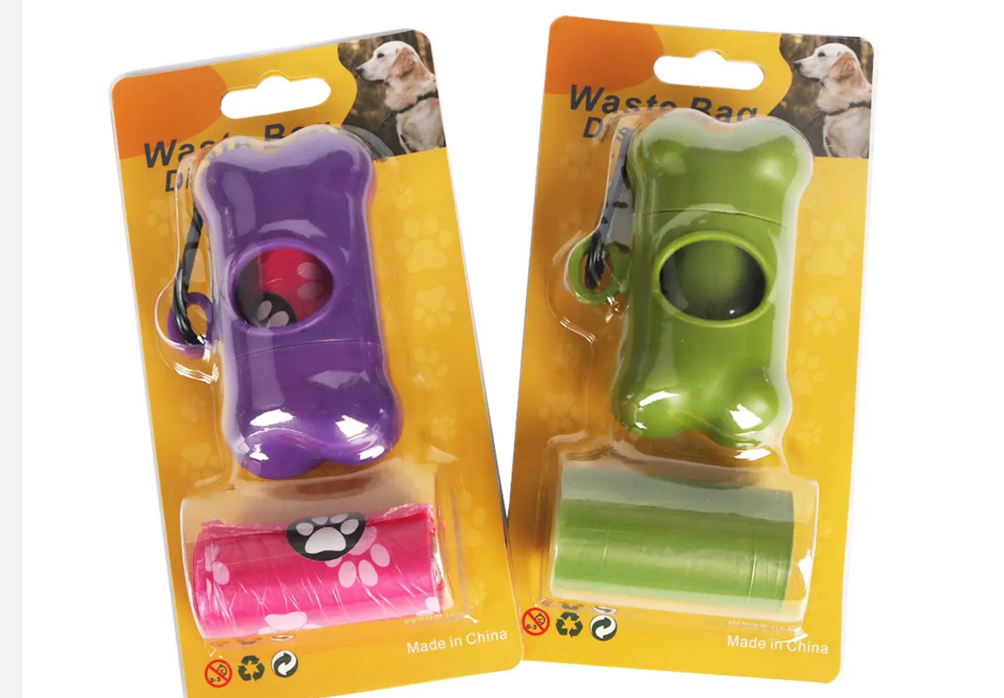 Poop bags with holder