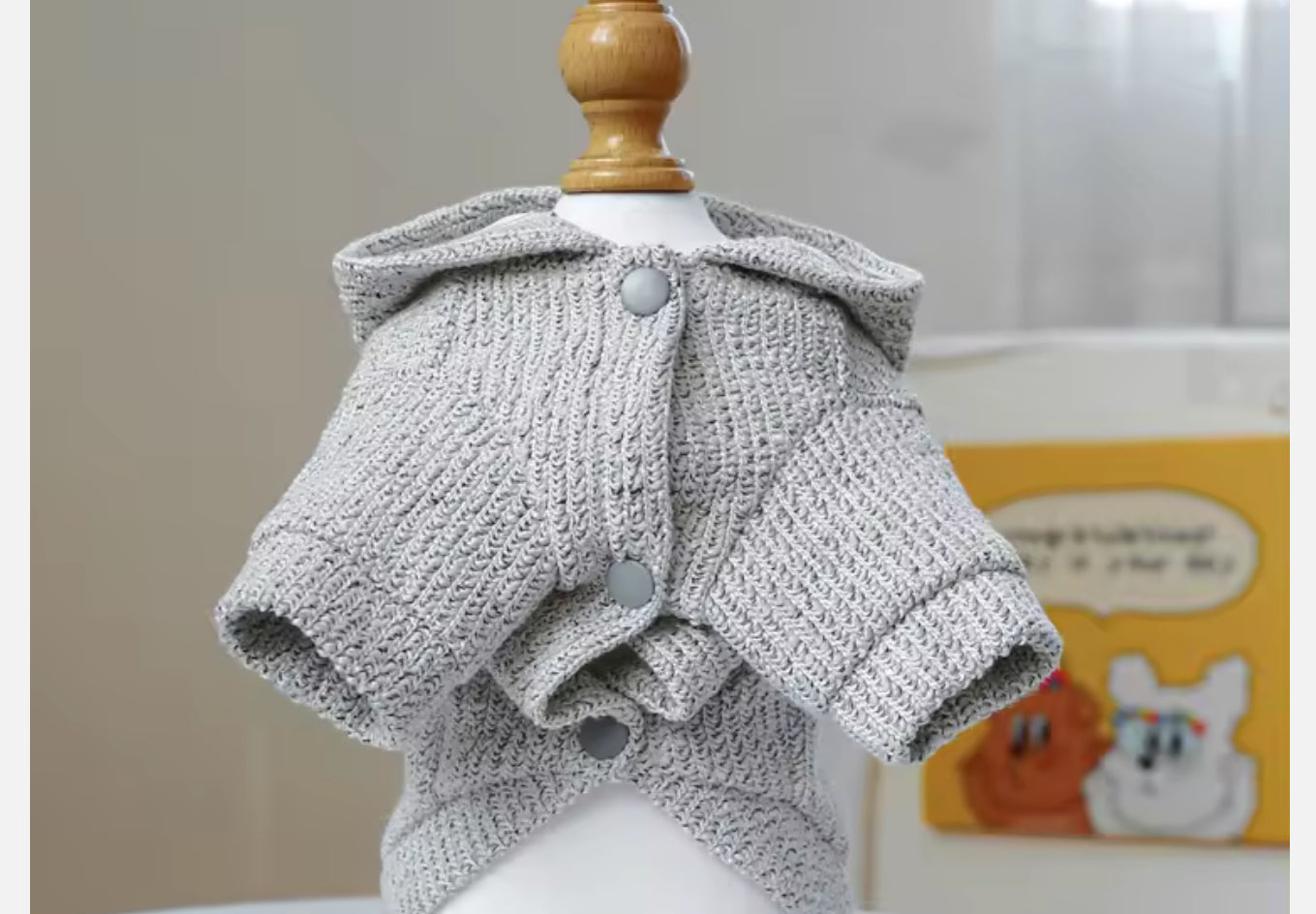 Chihuahua Heart Pattern Sweater
