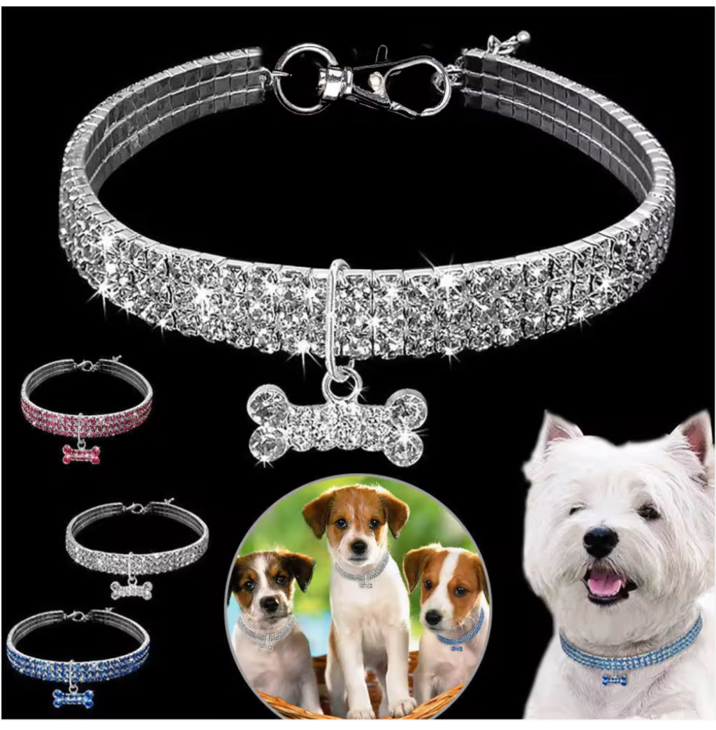 Luxury Crystal Dog Necklaces