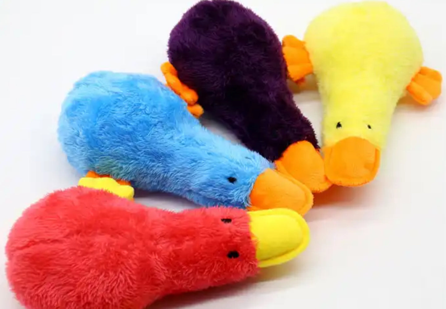 Duck Plush Squeak Dog Toy
