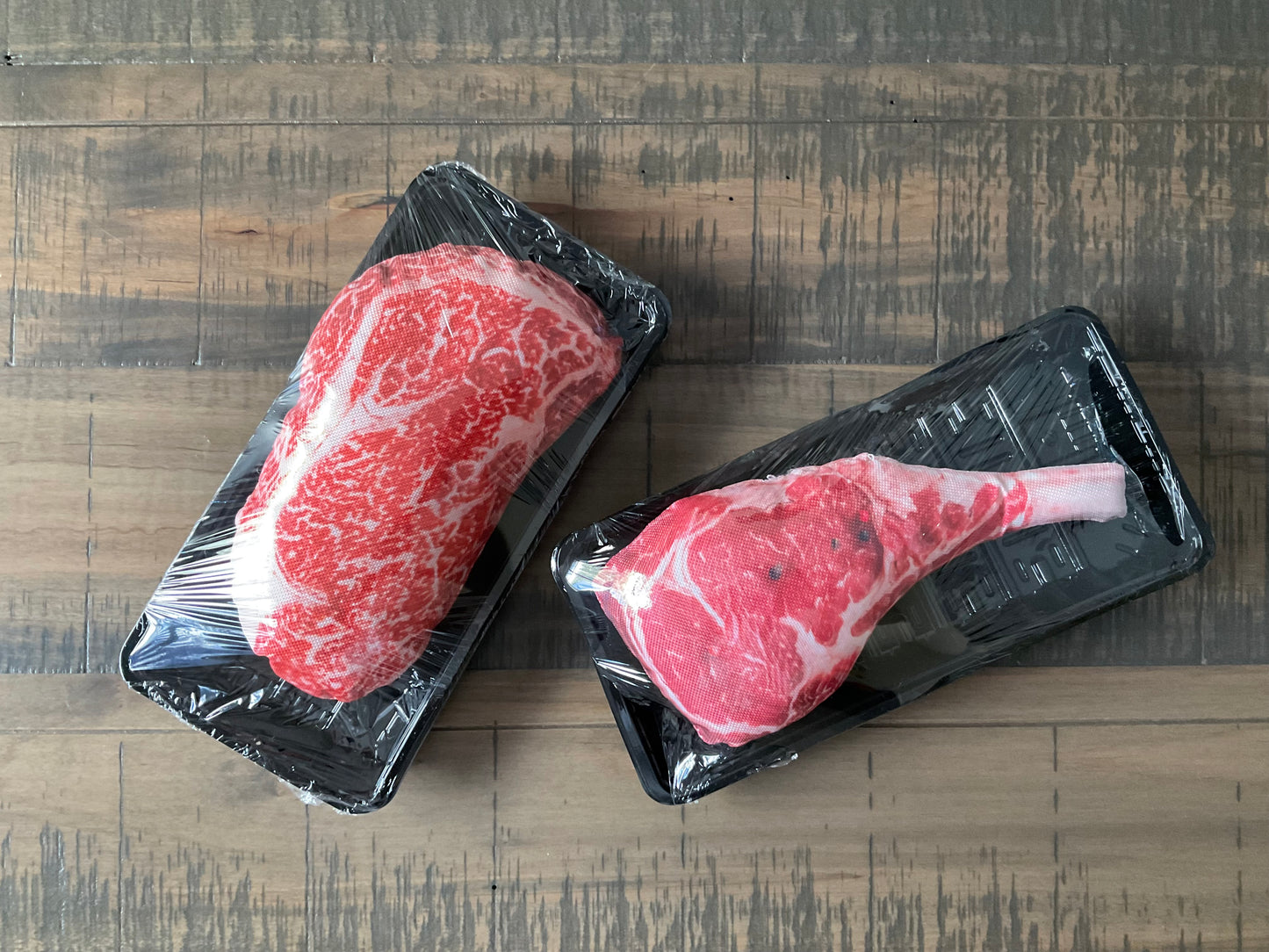 Squeaky Steak Toy