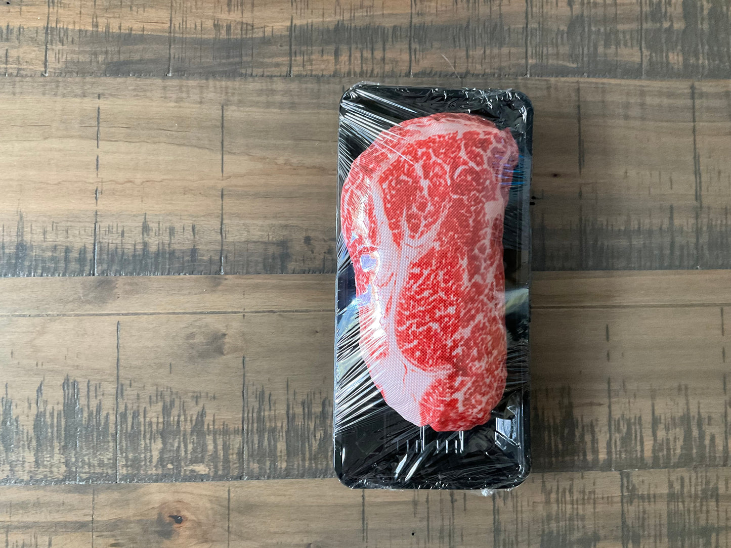 Squeaky Steak Toy