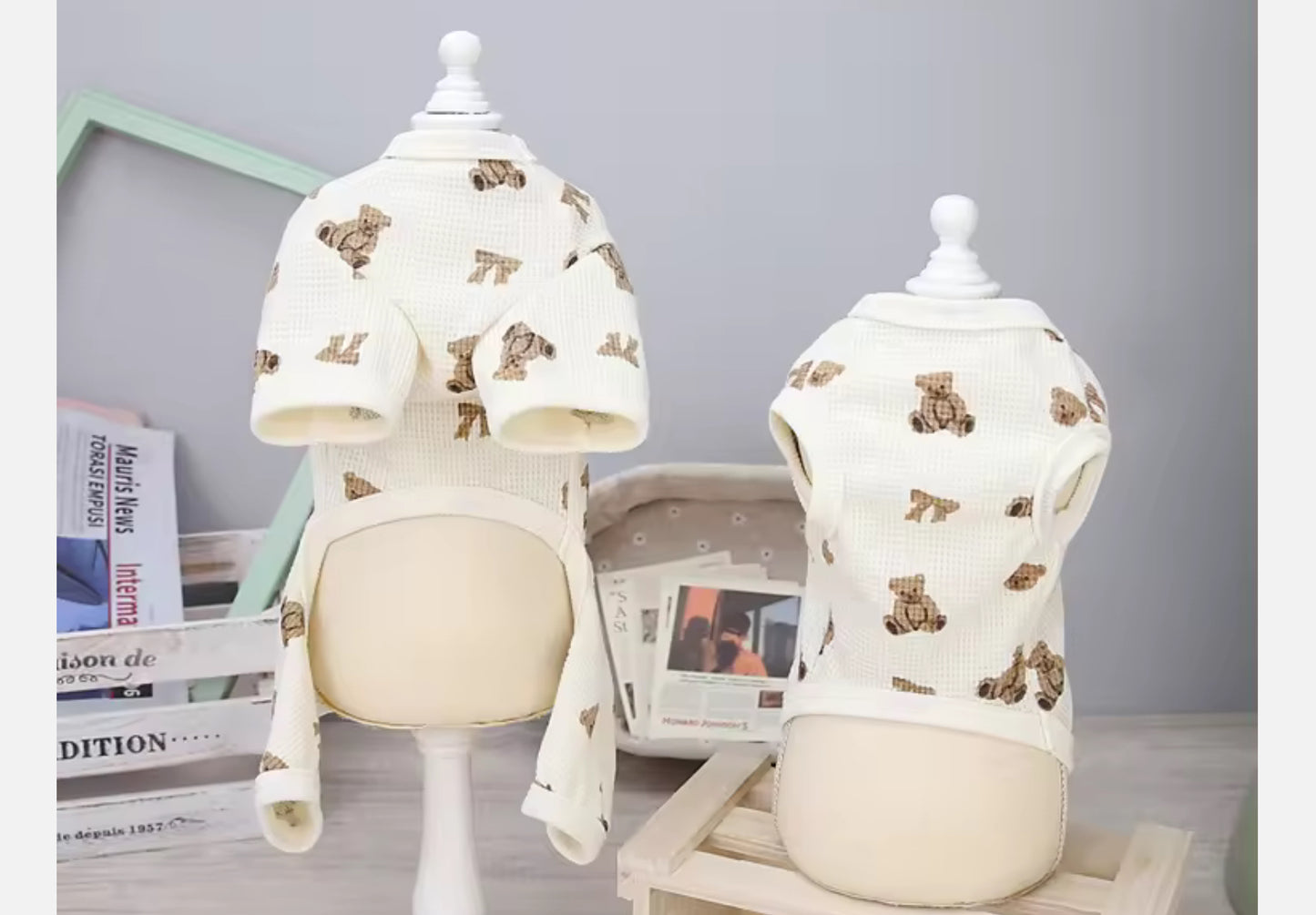 Cute Chihuahua Bear Pattern Pyjamas