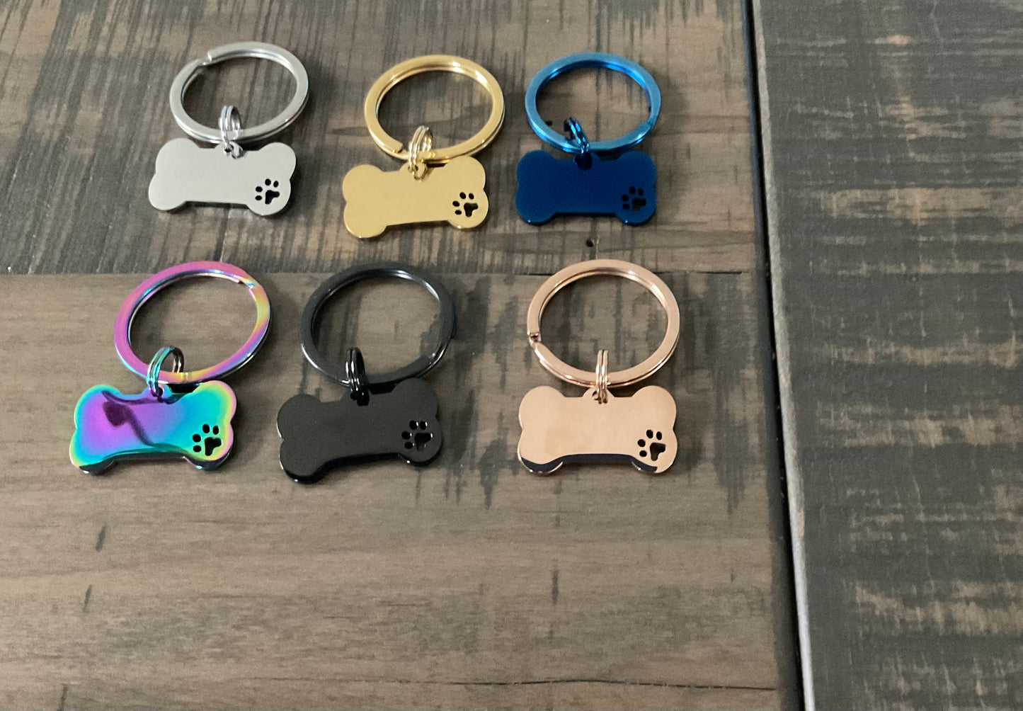 Bone Shape ID Dog Tags