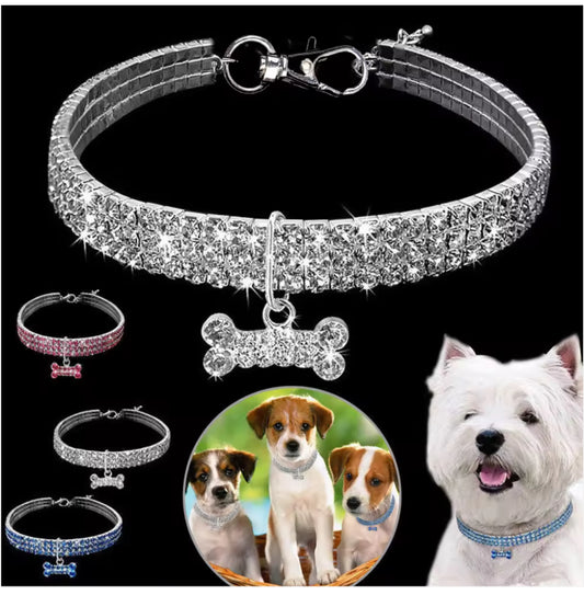 Luxury Crystal Dog Necklaces
