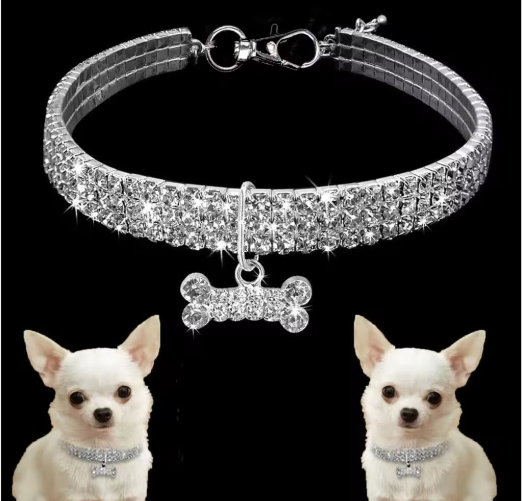 Luxury Crystal Dog Necklaces